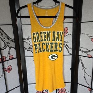 Green Bay Packers Yellow Tank Top Size Small